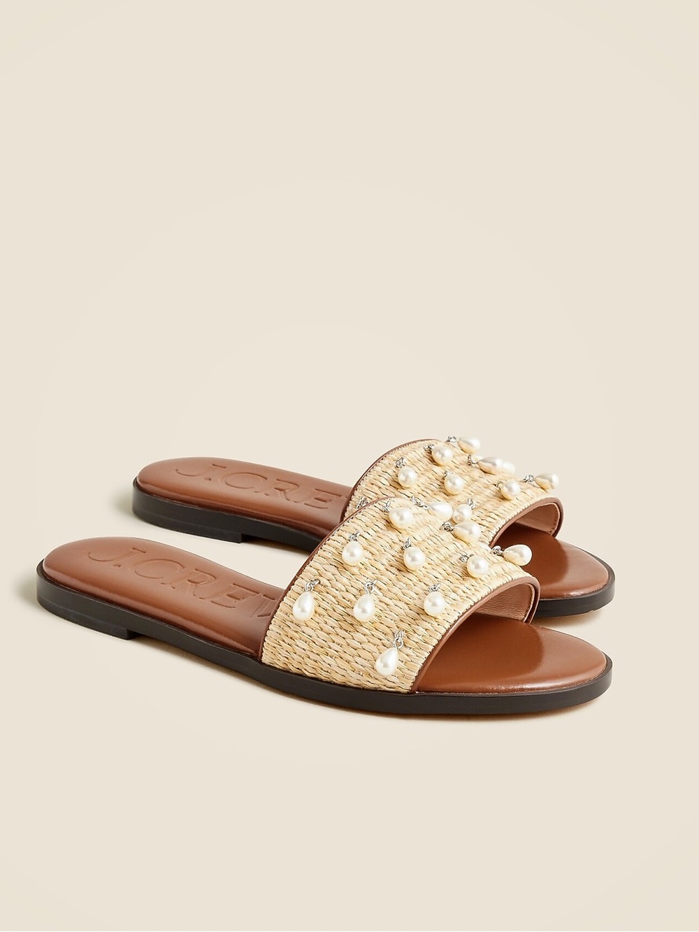 J. Crew Georgina faux raffia Women's Sandals - Size 9.5